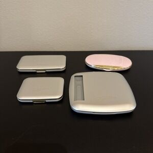 MARY KAY COMPACT Pink Gray Mirror Makeup Holder Case LOT OF 4